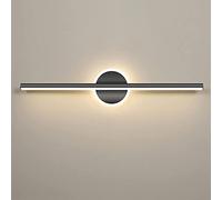 Lampada da parete a LED Lampada da specchio for bagno Specchio for trucco Illuminazione frontale Lampada da parete nera for vanità, Sopra armadietto a specchio, Luci for specchio cosmetico lineare for