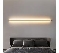 Lampada da parete a LED moderna in metallo, per esterni interni eleganti lineare, cucina, soggiorno, scala, corridoio (oro, 150 cm)