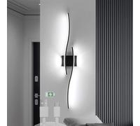 Lampada da Parete a LED Moderna per Interni, Applique da Bar a Forma di Onda, luci Ricaricabili Tramite USB, Illuminazione in Ferro Acrilico a Striscia Lunga per Soggiorno, Comodino, Camera da l