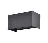 Lampada da parete a LED per esterni, lampada da facciata Up Down, nera, in alluminio, IP65, L 20 cm