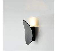 Lampada da Parete A LED per Interni in Alluminio Ac85-265v Decorazione per Soggiorno Lampada da Parete Illuminazione per La Casa Luce per Scale A Soppalco, 7w Black Body, Warm (2700-3500K)