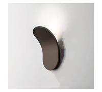 Lampada da Parete A LED per Interni in Alluminio Ac85-265v Decorazione per Soggiorno Lampada da Parete Illuminazione per La Casa Luce per Scale A Soppalco, 5w Black Body, Warm (2700-3500K)