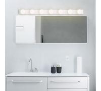 Lampada da parete a LED per specchio moderna applique da parete per interni trucco con lampadine Lampada da parete lunga per camera da letto e ty Illuminazione bianca neutra Elegante decorazione per