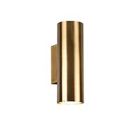 Lampada da parete a LED piatta rotonda in ottone anticato dimmerabile