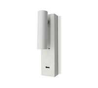 Lampada da Parete a Led Regolabile per Comodino con Interruttore, Applique da Parete per Testiera con Porta Di Ricarica Usb, Faretti Moderni per Camera da Letto, Soggiorno, Ufficio/Oro-4000K/Bianco 30