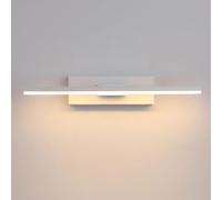 Lampada da Parete A LED Rotante A 330 ° Applique da Parete per Interni in Alluminio Lungo in Stile Nordico per Lampada da Comodino Scale da Soggiorno, White with Plug, Natural White, 40cm, 8W