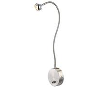 LED Design Lampada Parete Dormire Camera Nach Luce Cromo Interruttore Flessibile