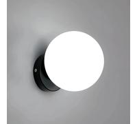 Lampada da parete a sfera in vetro, lampada da parete E27, lampada da parete senza sorgente luminosa, lampada da parete semplice per soggiorno, sala da pranzo, camera da letto