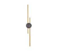 Lampada da parete a striscia lunga, apparecchio di illuminazione da parete a LED lineare, corpo in ottone e paralume in acrilico, applique da parete in stile nordico moderno, applique da parete per in