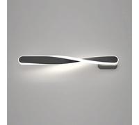 Lampada da parete a striscia lunga intrecciata, lampada da parete in metallo ultrasottile con paralume in silicone, applique moderna lineare a LED - 6000K, applique da comodino, lampade da parete mini