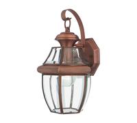 Lampada da Parete Acciaio Vetro IP44 Vintage Design Cortile Antico regina