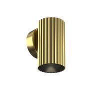 Lampada da Parete Alluminio Ottone Cucina Ufficio H:10 CM GU10 Incasso Faretto
