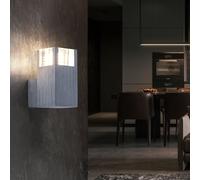 Lampada da Parete Angolare Alluminio Argento Lampadario Camera Letto Lampada