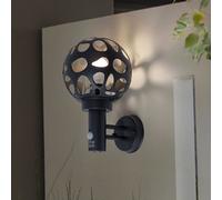 Lampada da Parete Antracite Giardino Cortile Esterno Sfera a Faretto Movimento [EEK: Non valutato]