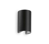 Applique Moderna Apollo Alluminio Nero 2 Luci Led 6W 4000K Luce Naturale