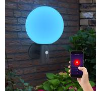 Lampada da Parete Apparecchio Facciata Esterni Sfera Vetro Smart LED Movimento [EEK: G]