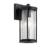 Lampada da parete applique da esterno applique da giardino luce alluminio vetro IP44 1 lampadina