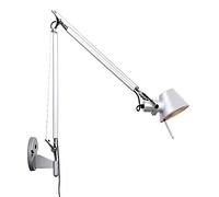 Lampada da parete Applique da parete con braccio oscillante lungo con interruttore a pulsante Asta regolabile multi-angolo Telescopica pieghevole Lampade da lettura sul comodino Camera da letto