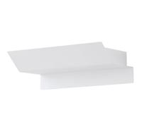 Lampada da parete applique da parete per casa lampada da parete per esterni lampada da ingresso, 2 lampadine antispruzzo IP44, acciaio bianco, LED 2,5W 360Lm bianco caldo, LxHxP 21x6,5x10,5 cm
