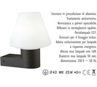 Lampada da Parete Applique per Esterno Giardino Casa a muro abat in alluminio