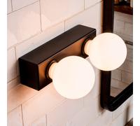 Lampada da Parete Bagno Metallo 2 Faretti Aizkra