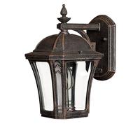 Lampada da Parete Braun Antico Alluminio IP44 Rustico Donna Esterni Balcone Casa