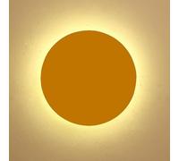 Lampada Da Parete Circolare A Led Macaron Lampada Da Parete Rotonda Semplice Moderna Scoe Mini Illuminazione Da Parete Per Interni In Metallo Per Camere Da Letto Scale S, Yellow, Cool White, 30cm, 18W