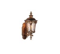 Lampada da Parete Classica per Esterni, Rustica, Impermeabile, Tradizionale, per corridoio, Giardino d'inverno, Balcone, Portico, Lampada da Parete, Lanterna in Vetro con Attacco per Sorgente