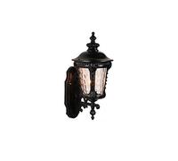 Lampada da Parete Classica per Esterni, Rustica, Impermeabile, Tradizionale, per corridoio, Giardino d'inverno, Balcone, Portico, Lampada da Parete, Lanterna in Vetro con Attacco per Sorgente