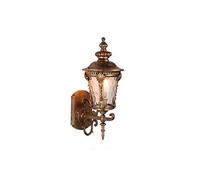 Lampada da Parete Classica per Esterni, Rustica, Impermeabile, Tradizionale, per corridoio, Giardino d'inverno, Balcone, Portico, Lampada da Parete, Lanterna in Vetro con Attacco per Sorgente