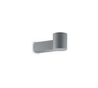 Applique Moderna Clio Alluminio Grigio 1 Luce E27
