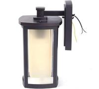 Lampada da parete Compatible with esterni moderna giardino Lanterna a LED con diffusore trasparente in doppio vetro,Lusso