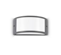 Applique Moderna Rex-1 Alluminio-Materie Plastiche Antracite 1 Luce E27