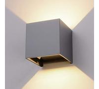 Lampada da parete con sensore di movimento, 12 W, per interni/esterni, illuminazione a LED, luce calda, impermeabile, lampada da parete regolabile, sensore di movimento, lampada da parete a LED