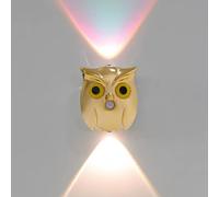 Lampada da parete con sensore di movimento, lampada notturna wireless per interni con LED RGB, design decorativo con aquila per illuminazione su e giù, funzionamento a batteria, non necessita di