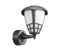 Maclean MCE518Lampada da parete per esterni Sensore di movimento a infrarossi, Aplique IP65 - impermeabile, 1xE27 - carico massimo: 60 W, raggio di rilevamento: max (Grigio)