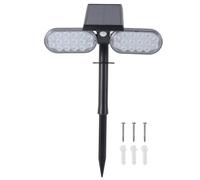 Lampada da Parete con Sensore di Movimento Solare a 32 LED IP65 Impermeabile Luminosità Grandangolare da 270 Gradi, Luce Solare da Giardino Esterna per Cortile, Portico, Percorso