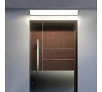 Lampada da parete con sensore Mot per esterni, IP65, impermeabile, lampada da giardino a LED regolabile 3000 K/4000 K/6500 K, design moderno in metallo per portico, balcone, Ga, argento h 200 cm