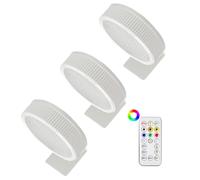 Lampada da parete con telecomando - 3x INDOOR PATOR Light Lampada operata a batteria,Esposizione Hall Home Novelty Art Display Lampada con timer per camera da ,