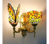 Lampada da Parete contemporanea a Forma di Farfalla, squisita, di Lusso Europeo, per Soggiorno, Ristorante, Camera da Letto, Studio, Villa, Hotel, Bar, corridoio, Luce in Vetro col