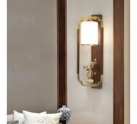 Lampada da Parete contemporanea in Ottone, squisita, in Stile Cinese, Creativa, a LED, per Soggiorno, Camera da Letto, Studio, Hotel, Villa, Modello, corridoio (Stile 32)
