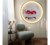 Lampada da Parete contemporanea per Interni, a LED, Circolare, Creativa, per Soggiorno, Sala da Pranzo, Camera da Letto, Studio, Ingresso, Villa, Hotel, corridoio, casa. Squisita l