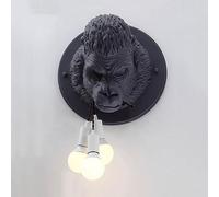 Lampada da parete creativa, E27 Orangutan Decorazione Luce murale, materiale in resina Nordic semplice soggiorno corridoio per la parete per parete con le lampade da parete del design creativo