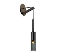 Lampada da parete creativa per bottiglia di vino Lampada da parete in vetro rame nordico Postmoderno apparecchio di illuminazione a parete per camera da letto comodino soggiorno sfondo decorazione