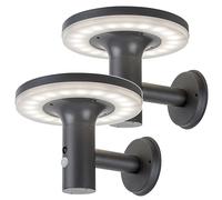 Lampada da parete da esterno a energia solare Alaska Rabalux 10 W 2 pezzi