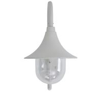 vidaXL Tuin wandlamp E27 42 cm aluminium wit