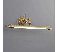 Lampada da Parete Decorativa in Ottone a LED per Specchio da Bagno, Testa Girevole Vintage, 3 Temperature di Colore, IP44, Impermeabile, per specchi e armadietti, apparecchio di illuminazion