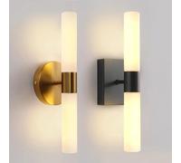 Lampada da parete decorativa moderna Apparecchio per camera nero/oro utilizzato per specchi da parete di fondo Corridoio Scala Lampada da parete a LED testata