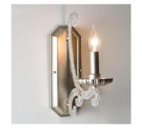 Lampada da Parete Decoraziartistica Classica Luci a Candelada da Parete Europea in Cristcon Braccio Decorativo a Perline E14 Applique da Parete per Interni Apparecchio Di Illuminazicompatibile con Sog