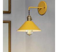 Lampada da Parete della Fattoria Vintage con luci da Parete Interno E26 per la Camera da Letto del corridoio del corridoio per Illuminazione a Parete con Moderno e Arredamento della Luce Blu (Giallo)